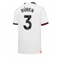 Fotballdrakt Herre Manchester City Ruben Dias #3 Bortedrakt 2023-24 Kortermet